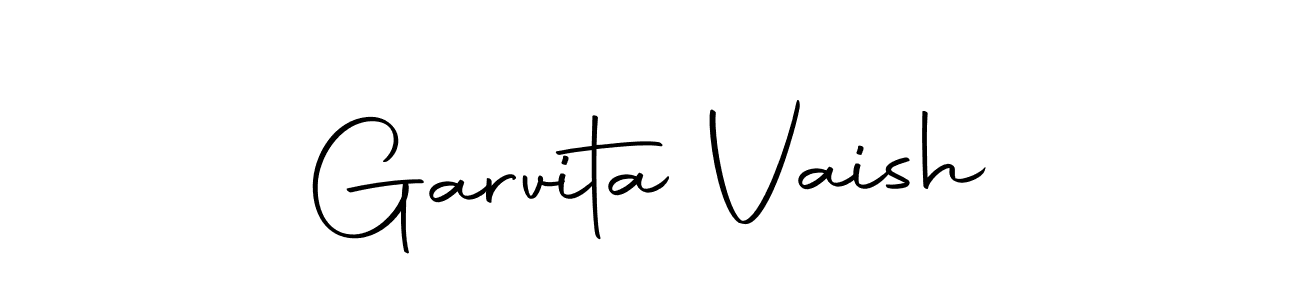 How to make Garvita Vaish signature? Autography-DOLnW is a professional autograph style. Create handwritten signature for Garvita Vaish name. Garvita Vaish signature style 10 images and pictures png