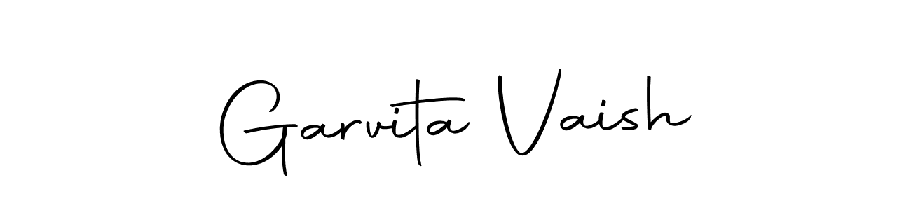 How to make Garvita Vaish signature? Autography-DOLnW is a professional autograph style. Create handwritten signature for Garvita Vaish name. Garvita Vaish signature style 10 images and pictures png