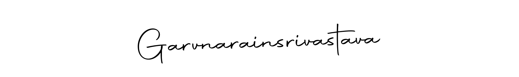 How to make Garvnarainsrivastava name signature. Use Autography-DOLnW style for creating short signs online. This is the latest handwritten sign. Garvnarainsrivastava signature style 10 images and pictures png