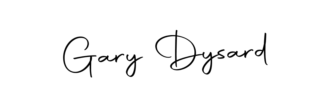 How to make Gary Dysard name signature. Use Autography-DOLnW style for creating short signs online. This is the latest handwritten sign. Gary Dysard signature style 10 images and pictures png