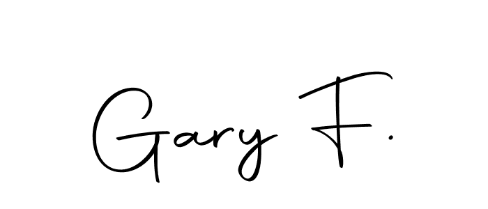 Create a beautiful signature design for name Gary F.. With this signature (Autography-DOLnW) fonts, you can make a handwritten signature for free. Gary F. signature style 10 images and pictures png
