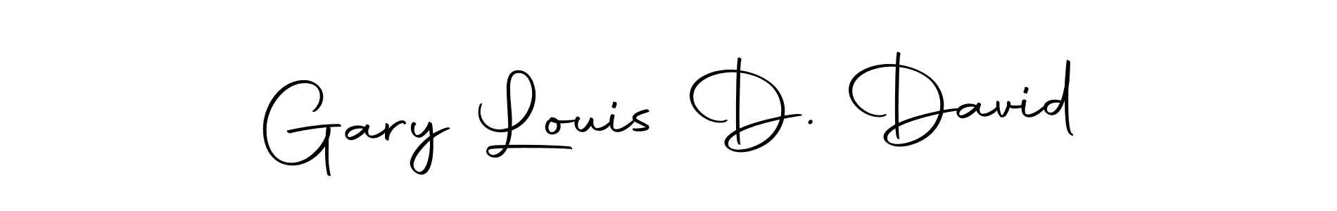 How to make Gary Louis D. David name signature. Use Autography-DOLnW style for creating short signs online. This is the latest handwritten sign. Gary Louis D. David signature style 10 images and pictures png