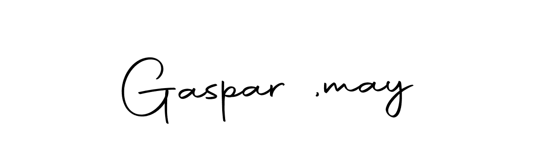 You should practise on your own different ways (Autography-DOLnW) to write your name (Gaspar ,may) in signature. don't let someone else do it for you. Gaspar ,may signature style 10 images and pictures png