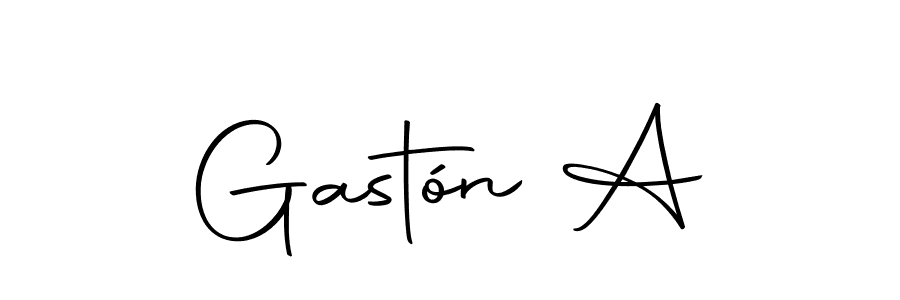 Make a beautiful signature design for name Gastón A. With this signature (Autography-DOLnW) style, you can create a handwritten signature for free. Gastón A signature style 10 images and pictures png