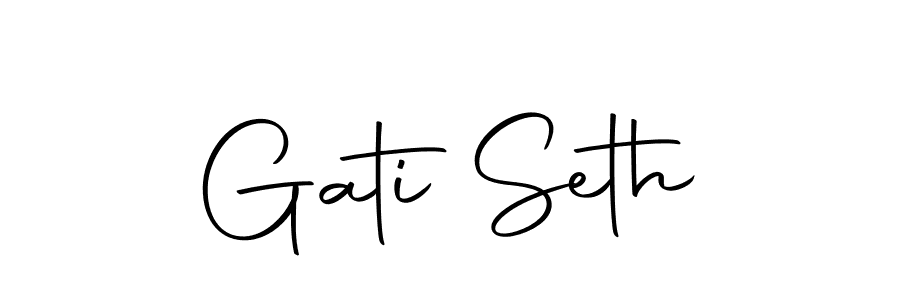 Use a signature maker to create a handwritten signature online. With this signature software, you can design (Autography-DOLnW) your own signature for name Gati Seth. Gati Seth signature style 10 images and pictures png