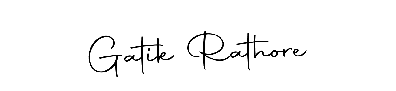 You can use this online signature creator to create a handwritten signature for the name Gatik Rathore. This is the best online autograph maker. Gatik Rathore signature style 10 images and pictures png