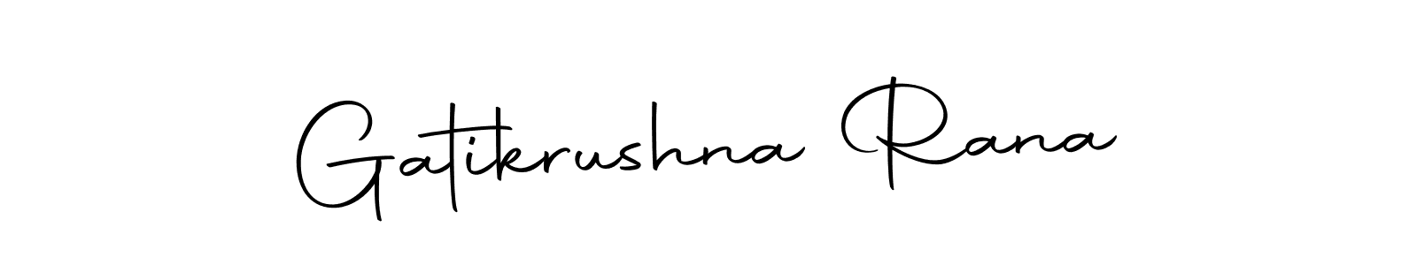 Design your own signature with our free online signature maker. With this signature software, you can create a handwritten (Autography-DOLnW) signature for name Gatikrushna Rana. Gatikrushna Rana signature style 10 images and pictures png