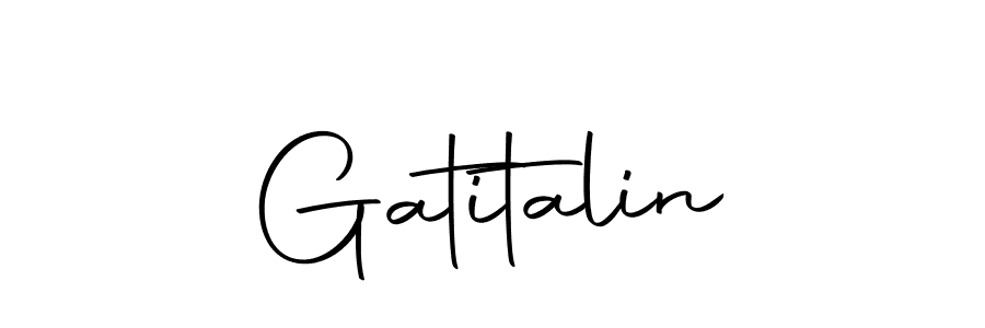 Make a beautiful signature design for name Gatitalin. With this signature (Autography-DOLnW) style, you can create a handwritten signature for free. Gatitalin signature style 10 images and pictures png