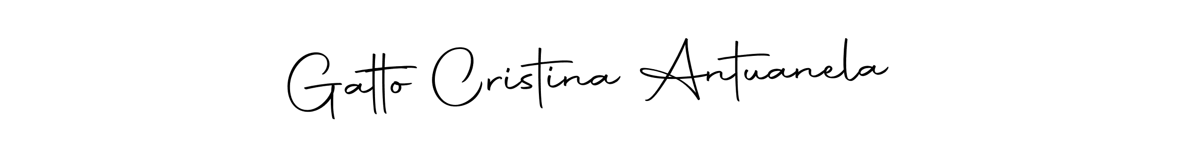 Make a beautiful signature design for name Gatto Cristina Antuanela. With this signature (Autography-DOLnW) style, you can create a handwritten signature for free. Gatto Cristina Antuanela signature style 10 images and pictures png