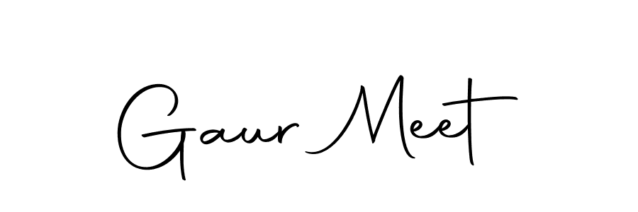 Make a beautiful signature design for name Gaur Meet. Use this online signature maker to create a handwritten signature for free. Gaur Meet signature style 10 images and pictures png