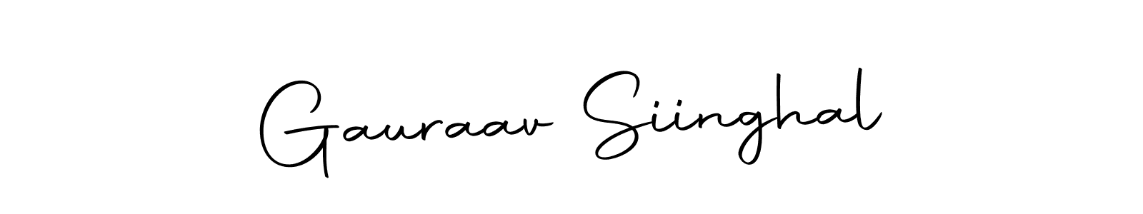 Use a signature maker to create a handwritten signature online. With this signature software, you can design (Autography-DOLnW) your own signature for name Gauraav Siinghal. Gauraav Siinghal signature style 10 images and pictures png