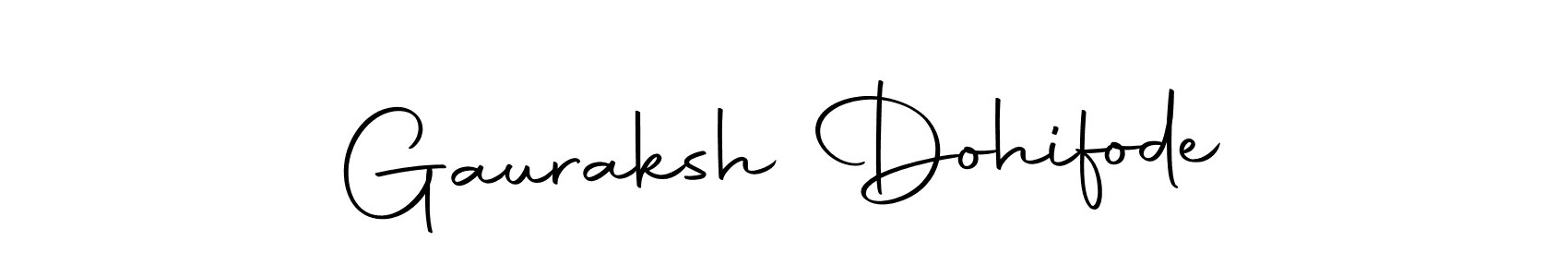 Make a short Gauraksh Dohifode signature style. Manage your documents anywhere anytime using Autography-DOLnW. Create and add eSignatures, submit forms, share and send files easily. Gauraksh Dohifode signature style 10 images and pictures png