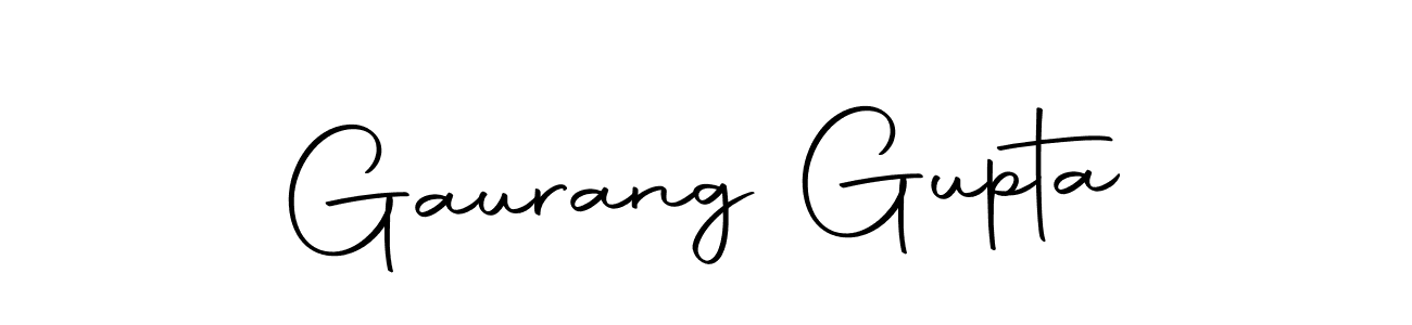 How to make Gaurang Gupta name signature. Use Autography-DOLnW style for creating short signs online. This is the latest handwritten sign. Gaurang Gupta signature style 10 images and pictures png