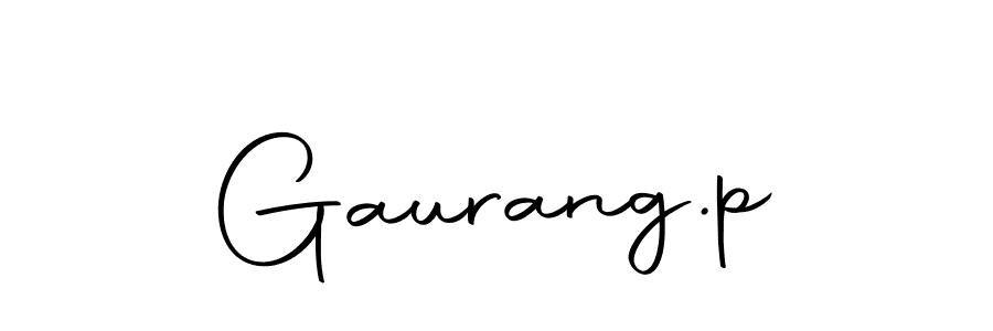 How to make Gaurang.p name signature. Use Autography-DOLnW style for creating short signs online. This is the latest handwritten sign. Gaurang.p signature style 10 images and pictures png