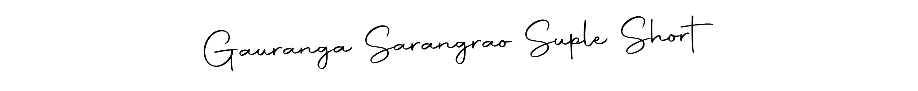 How to make Gauranga Sarangrao Suple Short name signature. Use Autography-DOLnW style for creating short signs online. This is the latest handwritten sign. Gauranga Sarangrao Suple Short signature style 10 images and pictures png