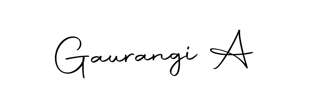 Also we have Gaurangi A name is the best signature style. Create professional handwritten signature collection using Autography-DOLnW autograph style. Gaurangi A signature style 10 images and pictures png