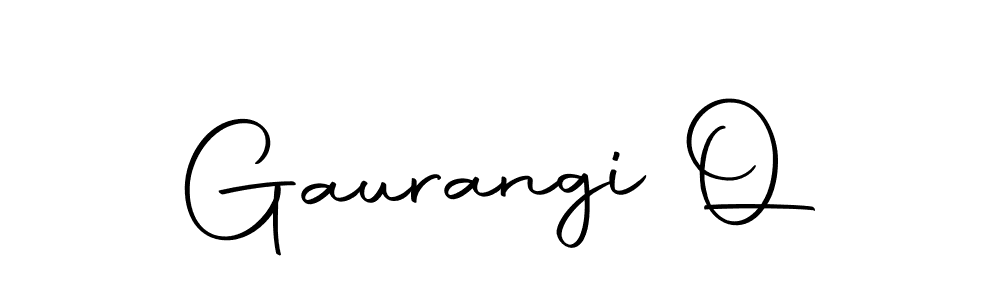 Make a beautiful signature design for name Gaurangi Q. With this signature (Autography-DOLnW) style, you can create a handwritten signature for free. Gaurangi Q signature style 10 images and pictures png