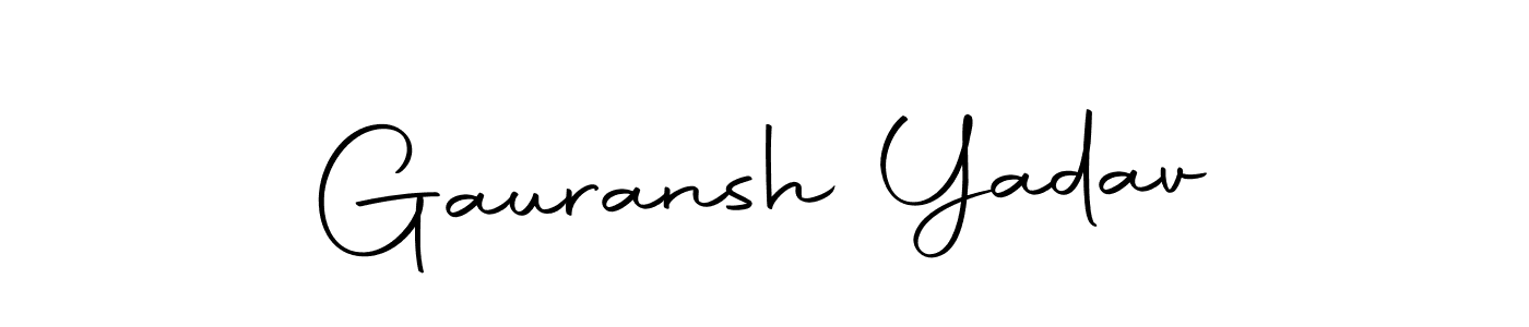 Make a beautiful signature design for name Gauransh Yadav. Use this online signature maker to create a handwritten signature for free. Gauransh Yadav signature style 10 images and pictures png