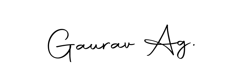 How to make Gaurav Ag. name signature. Use Autography-DOLnW style for creating short signs online. This is the latest handwritten sign. Gaurav Ag. signature style 10 images and pictures png