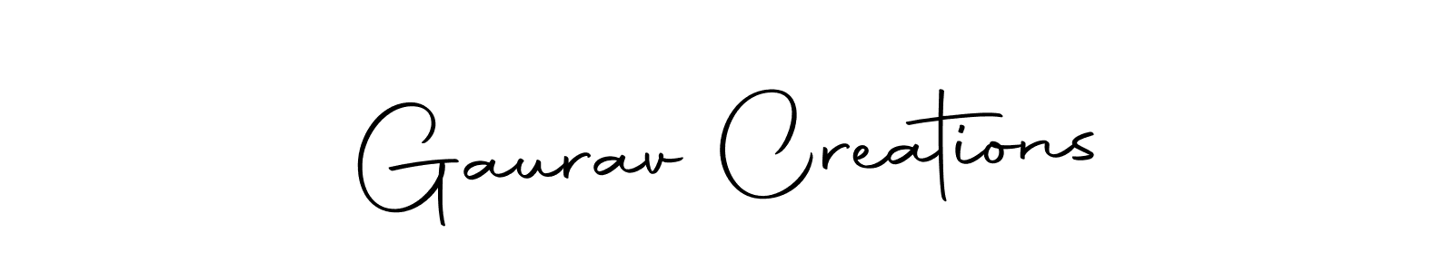 You can use this online signature creator to create a handwritten signature for the name Gaurav Creations. This is the best online autograph maker. Gaurav Creations signature style 10 images and pictures png