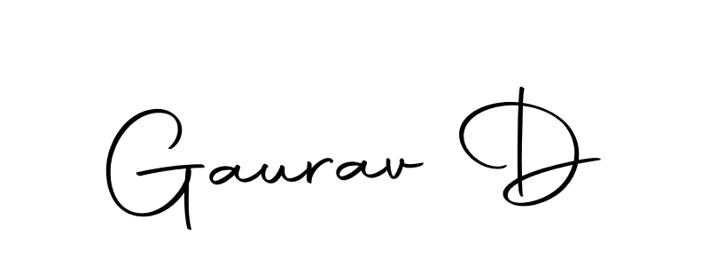 Similarly Autography-DOLnW is the best handwritten signature design. Signature creator online .You can use it as an online autograph creator for name Gaurav D. Gaurav D signature style 10 images and pictures png