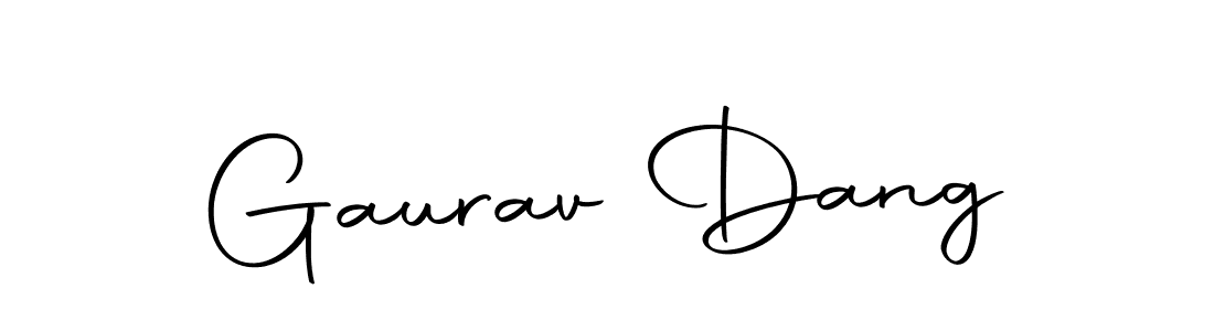 Create a beautiful signature design for name Gaurav Dang. With this signature (Autography-DOLnW) fonts, you can make a handwritten signature for free. Gaurav Dang signature style 10 images and pictures png