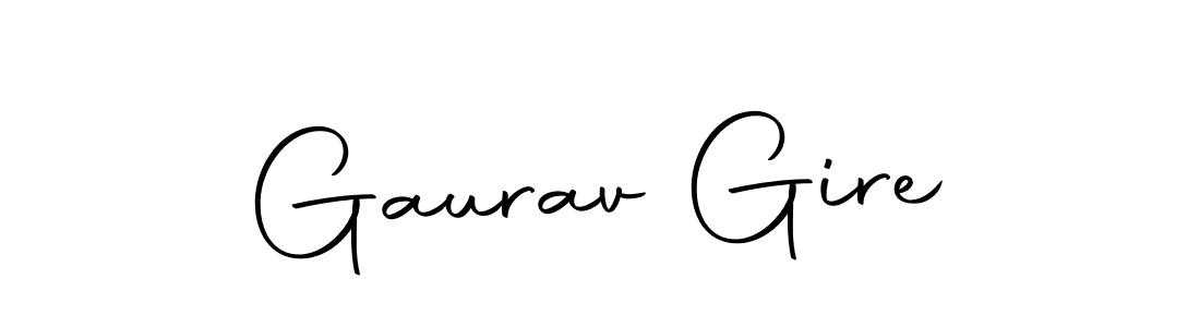 Create a beautiful signature design for name Gaurav Gire. With this signature (Autography-DOLnW) fonts, you can make a handwritten signature for free. Gaurav Gire signature style 10 images and pictures png