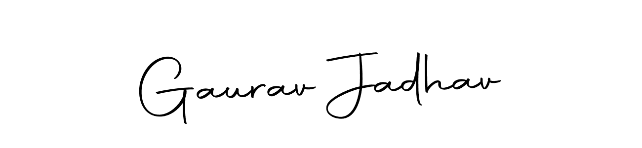 Gaurav Jadhav stylish signature style. Best Handwritten Sign (Autography-DOLnW) for my name. Handwritten Signature Collection Ideas for my name Gaurav Jadhav. Gaurav Jadhav signature style 10 images and pictures png