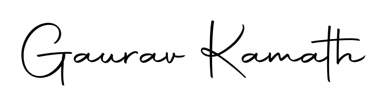 Discover how Gaurav Kamath looks in an executive cursive font (Autography-DOLnW). Perfect for legal documents, invoices, and certificates. Gaurav Kamath signature style 10 images and pictures png