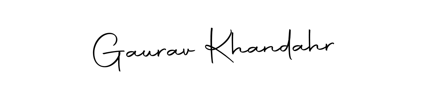 Also we have Gaurav Khandahr name is the best signature style. Create professional handwritten signature collection using Autography-DOLnW autograph style. Gaurav Khandahr signature style 10 images and pictures png