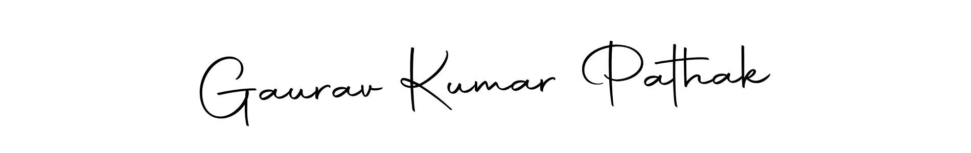 The best way (Autography-DOLnW) to make a short signature is to pick only two or three words in your name. The name Gaurav Kumar Pathak include a total of six letters. For converting this name. Gaurav Kumar Pathak signature style 10 images and pictures png