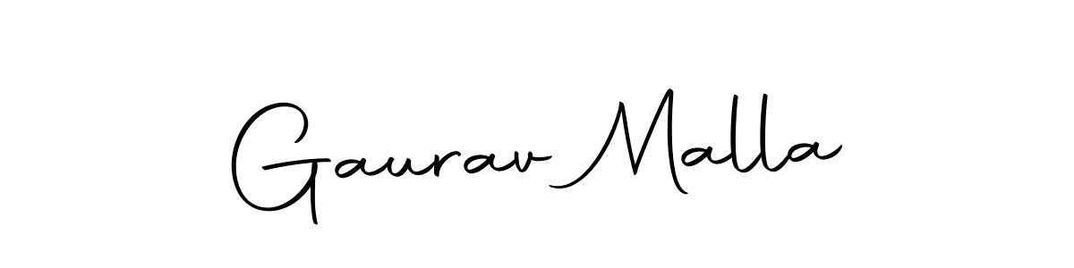 Design your own signature with our free online signature maker. With this signature software, you can create a handwritten (Autography-DOLnW) signature for name Gaurav Malla. Gaurav Malla signature style 10 images and pictures png