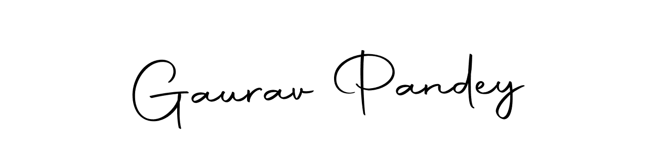 How to make Gaurav Pandey name signature. Use Autography-DOLnW style for creating short signs online. This is the latest handwritten sign. Gaurav Pandey signature style 10 images and pictures png