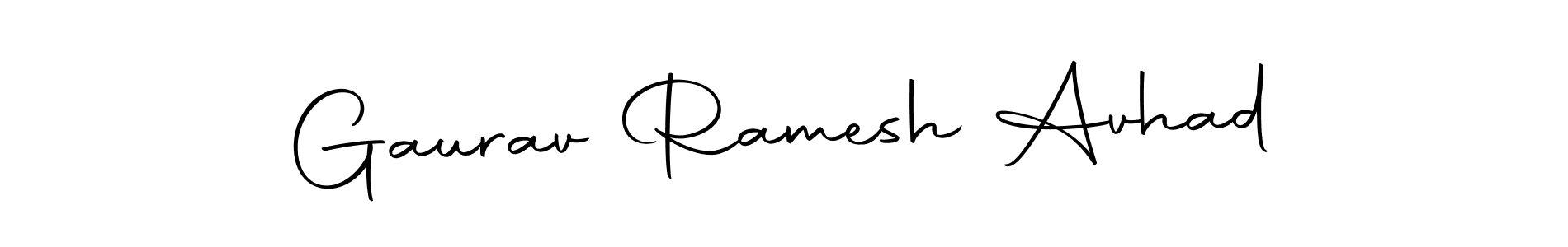 Design your own signature with our free online signature maker. With this signature software, you can create a handwritten (Autography-DOLnW) signature for name Gaurav Ramesh Avhad. Gaurav Ramesh Avhad signature style 10 images and pictures png