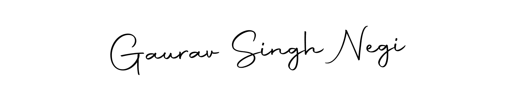 How to make Gaurav Singh Negi name signature. Use Autography-DOLnW style for creating short signs online. This is the latest handwritten sign. Gaurav Singh Negi signature style 10 images and pictures png