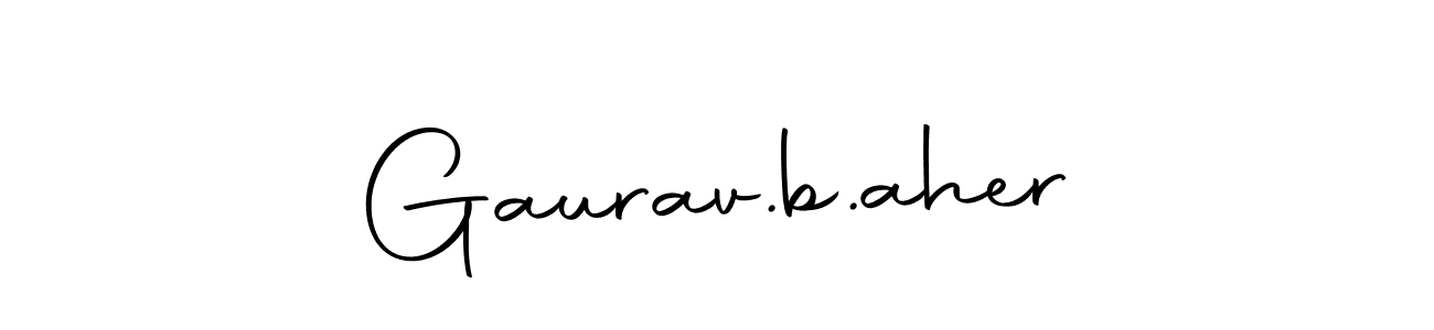 Design your own signature with our free online signature maker. With this signature software, you can create a handwritten (Autography-DOLnW) signature for name Gaurav.b.aher. Gaurav.b.aher signature style 10 images and pictures png