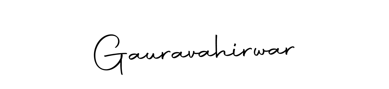 Use a signature maker to create a handwritten signature online. With this signature software, you can design (Autography-DOLnW) your own signature for name Gauravahirwar. Gauravahirwar signature style 10 images and pictures png