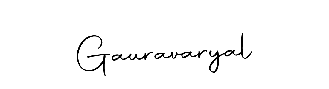 How to make Gauravaryal name signature. Use Autography-DOLnW style for creating short signs online. This is the latest handwritten sign. Gauravaryal signature style 10 images and pictures png