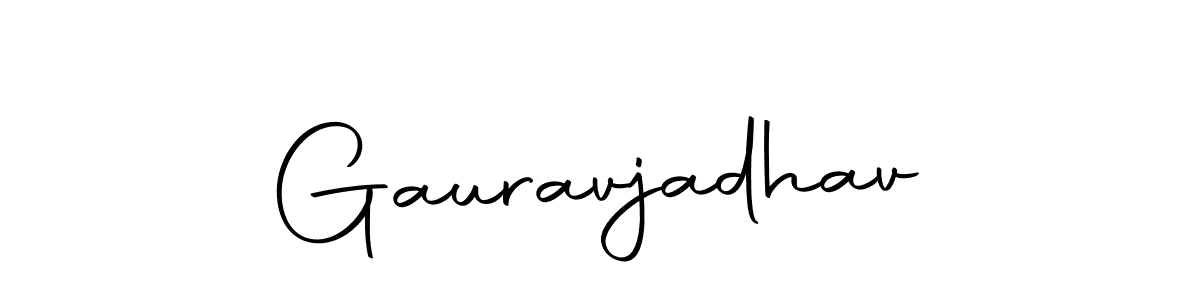 The best way (Autography-DOLnW) to make a short signature is to pick only two or three words in your name. The name Gauravjadhav include a total of six letters. For converting this name. Gauravjadhav signature style 10 images and pictures png