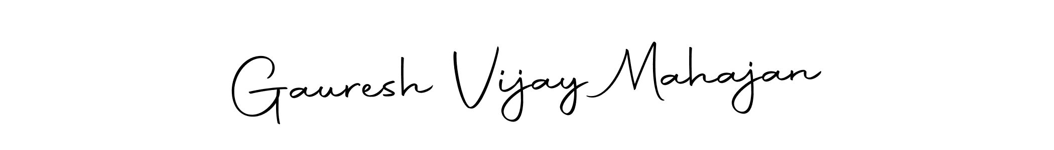 You should practise on your own different ways (Autography-DOLnW) to write your name (Gauresh Vijay Mahajan) in signature. don't let someone else do it for you. Gauresh Vijay Mahajan signature style 10 images and pictures png
