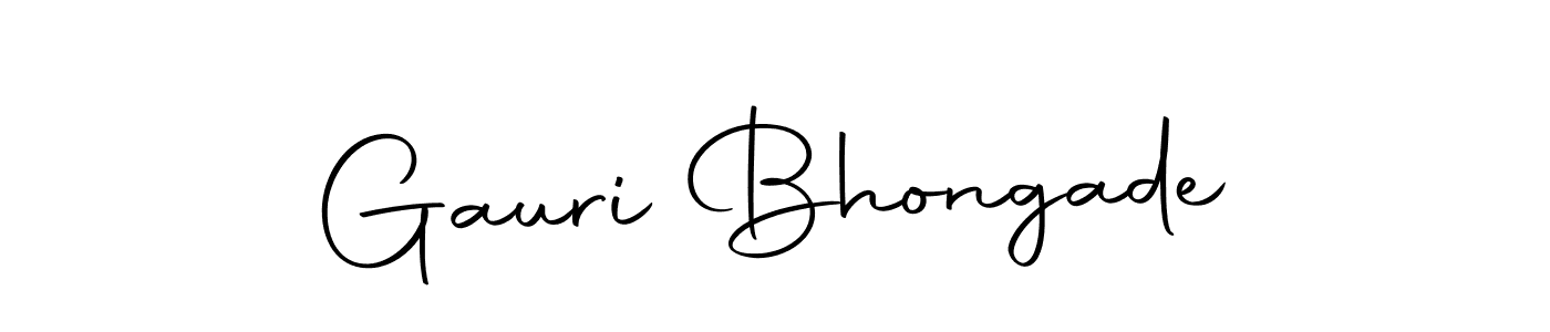 Use a signature maker to create a handwritten signature online. With this signature software, you can design (Autography-DOLnW) your own signature for name Gauri Bhongade. Gauri Bhongade signature style 10 images and pictures png