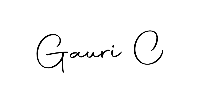 Gauri C stylish signature style. Best Handwritten Sign (Autography-DOLnW) for my name. Handwritten Signature Collection Ideas for my name Gauri C. Gauri C signature style 10 images and pictures png