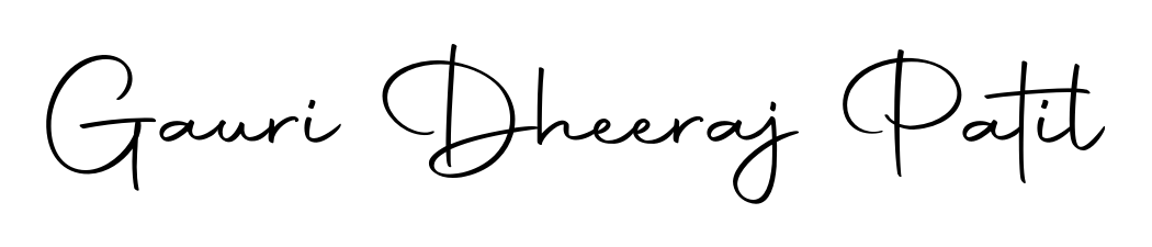 The Autography-DOLnW typeface gives name Gauri Dheeraj Patil a refined look. Suitable for certificates, diplomas, and official verification. Gauri Dheeraj Patil signature style 10 images and pictures png