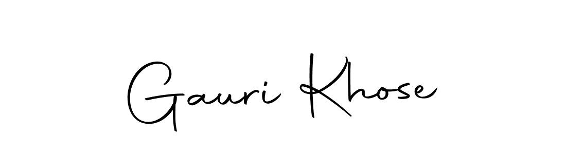 Design your own signature with our free online signature maker. With this signature software, you can create a handwritten (Autography-DOLnW) signature for name Gauri Khose. Gauri Khose signature style 10 images and pictures png