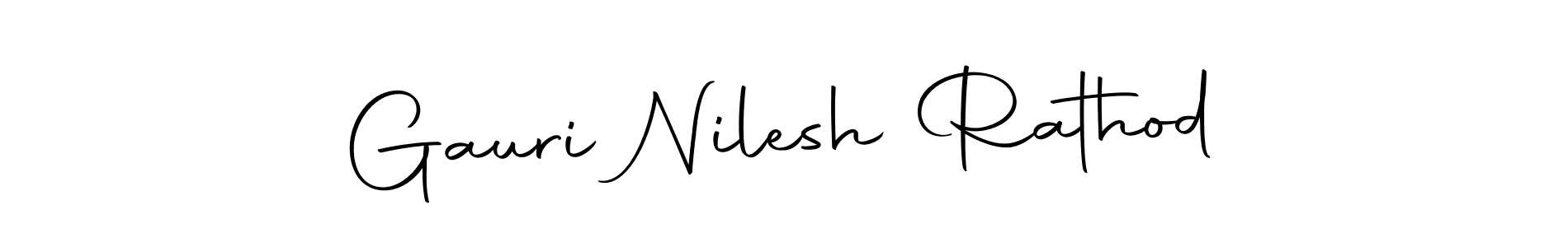 The best way (Autography-DOLnW) to make a short signature is to pick only two or three words in your name. The name Gauri Nilesh Rathod include a total of six letters. For converting this name. Gauri Nilesh Rathod signature style 10 images and pictures png