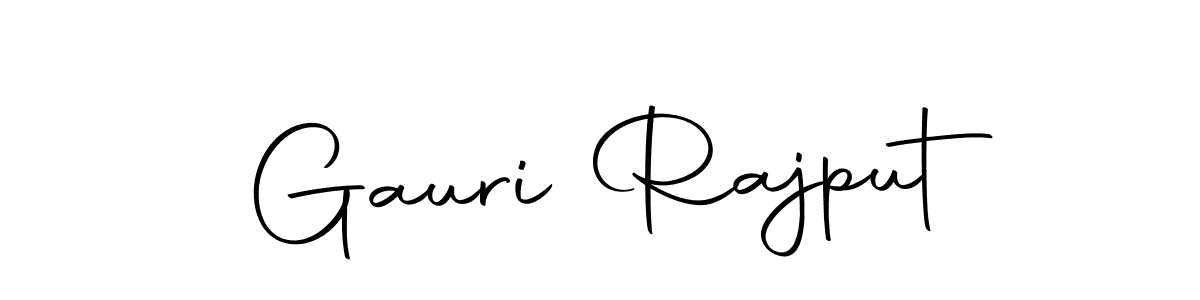 How to make Gauri Rajput name signature. Use Autography-DOLnW style for creating short signs online. This is the latest handwritten sign. Gauri Rajput signature style 10 images and pictures png