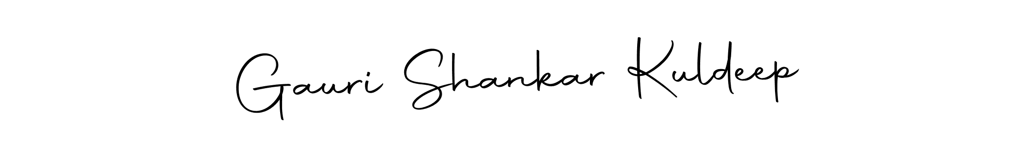 Create a beautiful signature design for name Gauri Shankar Kuldeep. With this signature (Autography-DOLnW) fonts, you can make a handwritten signature for free. Gauri Shankar Kuldeep signature style 10 images and pictures png