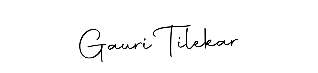 Design your own signature with our free online signature maker. With this signature software, you can create a handwritten (Autography-DOLnW) signature for name Gauri Tilekar. Gauri Tilekar signature style 10 images and pictures png
