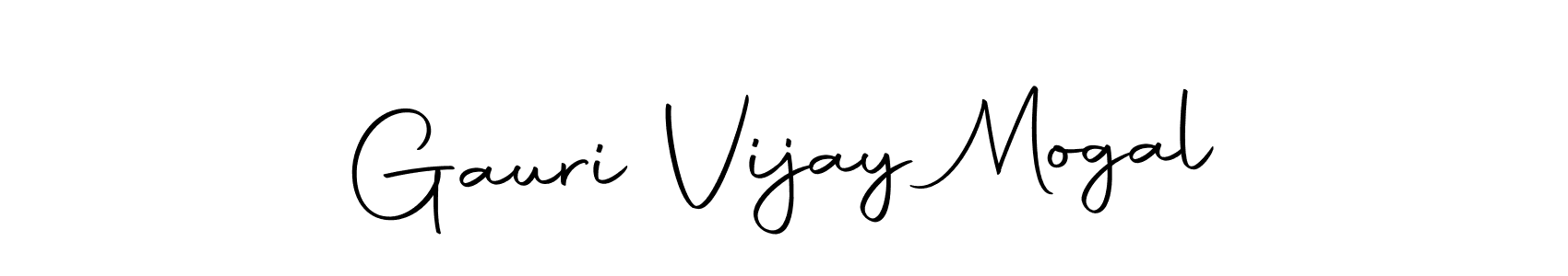 Make a beautiful signature design for name Gauri Vijay Mogal. With this signature (Autography-DOLnW) style, you can create a handwritten signature for free. Gauri Vijay Mogal signature style 10 images and pictures png