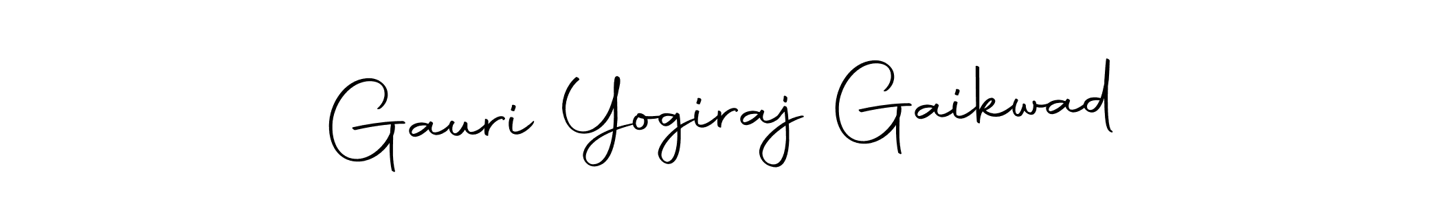 Make a short Gauri Yogiraj Gaikwad signature style. Manage your documents anywhere anytime using Autography-DOLnW. Create and add eSignatures, submit forms, share and send files easily. Gauri Yogiraj Gaikwad signature style 10 images and pictures png